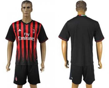 AC Milan Blank Home Soccer Club Jersey