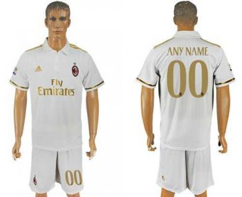 AC Milan Personalized Away Soccer Club Jersey