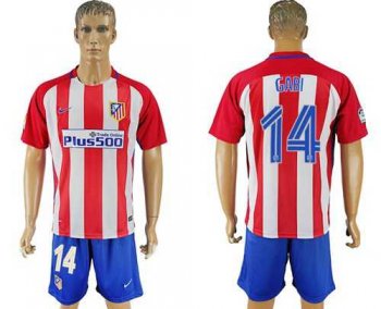 Atletico Madrid #14 Gabi Home Soccer Club Jersey