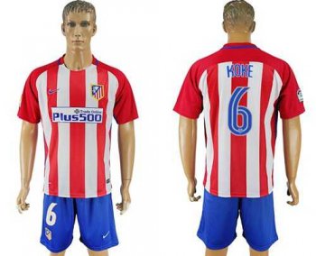 Atletico Madrid #6 Koke Home Soccer Club Jersey