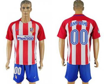 Atletico Madrid Personalized Home Soccer Club Jersey