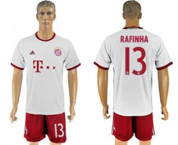 Bayern Munchen #13 Rafinha White Soccer Club Jersey