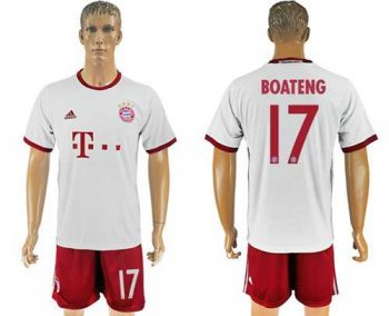 Bayern Munchen #17 Boateng White Soccer Club Jersey