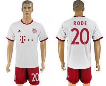 Bayern Munchen #20 Rode White Soccer Club Jersey