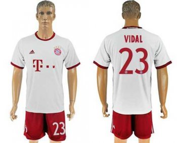 Bayern Munchen #23 Vidal White Soccer Club Jersey