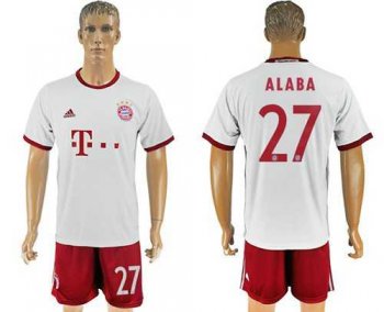 Bayern Munchen #27 Alaba White Soccer Club Jersey