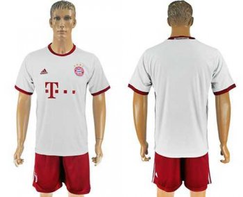 Bayern Munchen Blank White Soccer Club Jersey