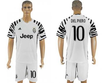 Juventus #10 Del Piero SEC Away Soccer Club Jersey