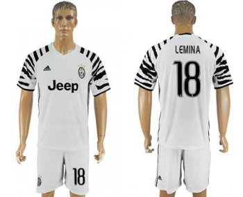 Juventus #18 Lemina SEC Away Soccer Club Jersey