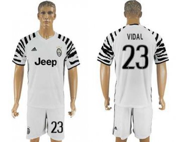 Juventus #23 Vidai SEC Away Soccer Club Jersey