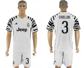 Juventus #3 Chiellini SEC Away Soccer Club Jersey