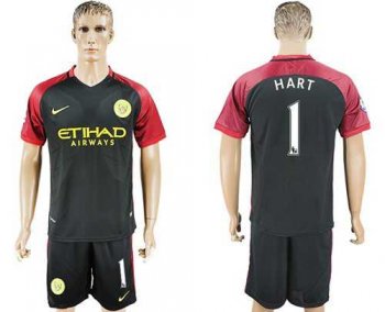 Manchester City #1 Hart Away Soccer Club Jersey