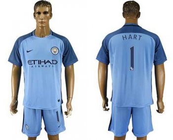 Manchester City #1 Hart Home Soccer Club Jersey