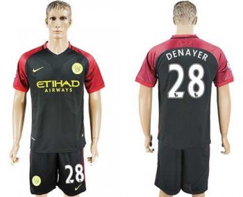 Manchester City #28 Denayer Away Soccer Club Jersey