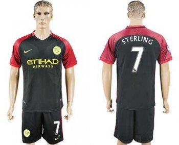 Manchester City #7 Sterling Away Soccer Club Jersey