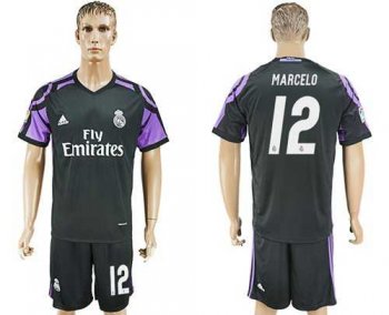 Real Madrid #12 Marcelo Sec Away Soccer Club Jersey