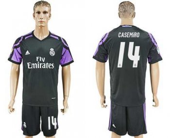 Real Madrid #14 Casemiro Sec Away Soccer Club Jersey