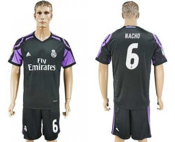 Real Madrid #6 Nacho Sec Away Soccer Club Jersey