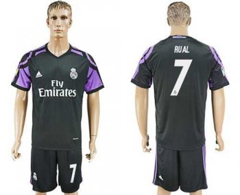 Real Madrid #7 Rual Sec Away Soccer Club Jersey