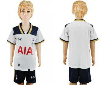 Tottenham Hotspur Blank Home Kid Soccer Club Jersey