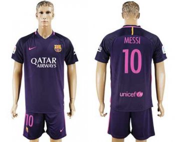 Barcelona #10 Messi Away Soccer Club Jersey