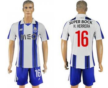 Oporto #16 H.Herrera Home Soccer Club Jersey