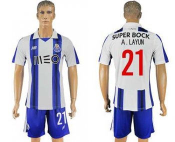 Oporto #21 A.Layun Home Soccer Club Jersey