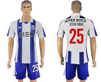 Oporto #25 Otavinho Home Soccer Club Jersey