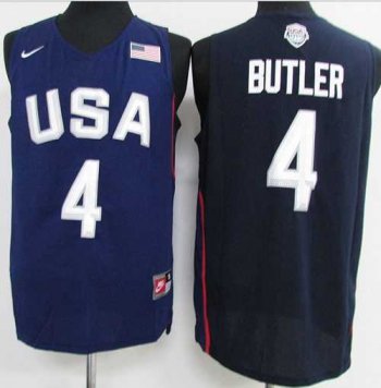 Nike Team USA #4 Jimmy Butler Navy Blue 2016 Dream Team Stitched NBA Jersey