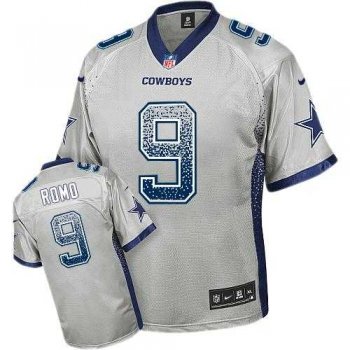 Youth Nike Dallas Cowboys #9 Tony Romo Grey Stitched NFL Elite Drift Fashion Jersey