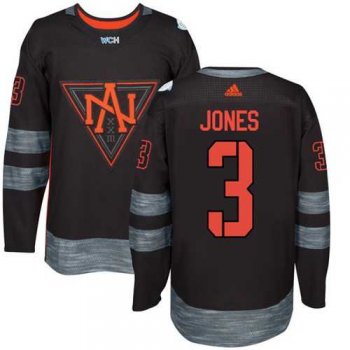 Team North America #3 Seth Jones Black 2016 World Cup Stitched NHL Jersey