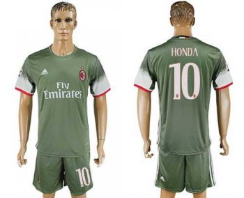 AC Milan #10 Honda Sec Away Soccer Club Jersey