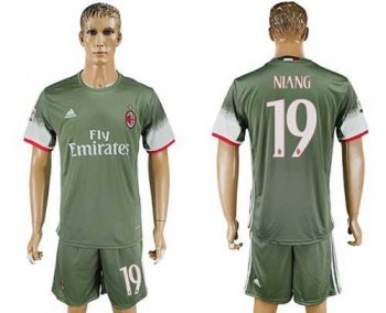 AC Milan #19 Niang Sec Away Soccer Club Jersey