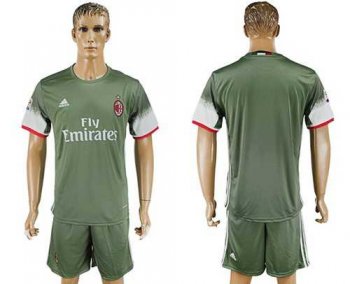 AC Milan Blank Sec Away Soccer Club Jersey