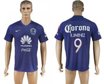 America #9 R.Jimenez Blue Soccer Club Jersey