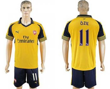 Arsenal #11 Ozil Away Soccer Club Jersey