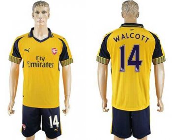 Arsenal #14 Walcott Away Soccer Club Jersey