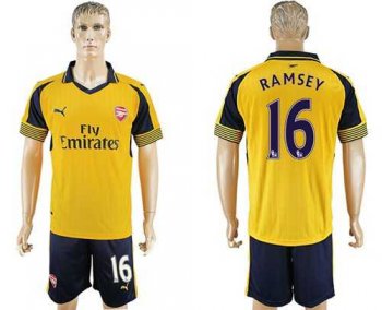 Arsenal #16 Ramsey Away Soccer Club Jersey