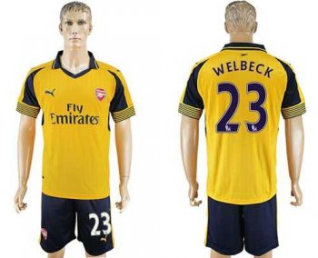 Arsenal #23 Welbeck Away Soccer Club Jersey