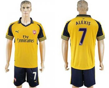 Arsenal #7 Alexis Away Soccer Club Jersey