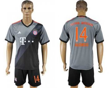 Bayern Munchen #14 Alonso Away Soccer Club Jersey