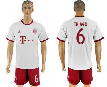 Bayern Munchen #6 Thiago Sec Away Soccer Club Jersey