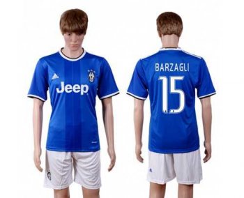 Juventus #15 Barzagli Away Soccer Club Jersey