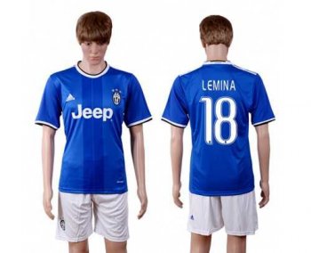 Juventus #18 Lemina Away Soccer Club Jersey