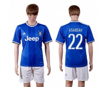 Juventus #22 Asamoah Away Soccer Club Jersey