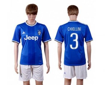 Juventus #3 Chiellini Away Soccer Club Jersey