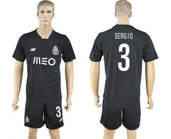 Oporto #3 Sergio Away Soccer Club Jersey