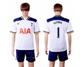 Tottenham Hotspur #1 LLORIS White Home Soccer Club Jersey