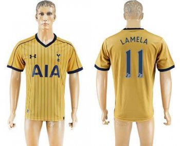 Tottenham Hotspur #11 Lamela Sec Away Soccer Club Jersey