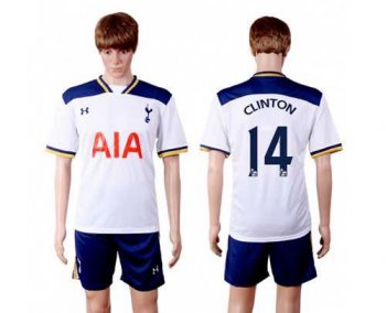 Tottenham Hotspur #14 Clinton White Home Soccer Club Jersey